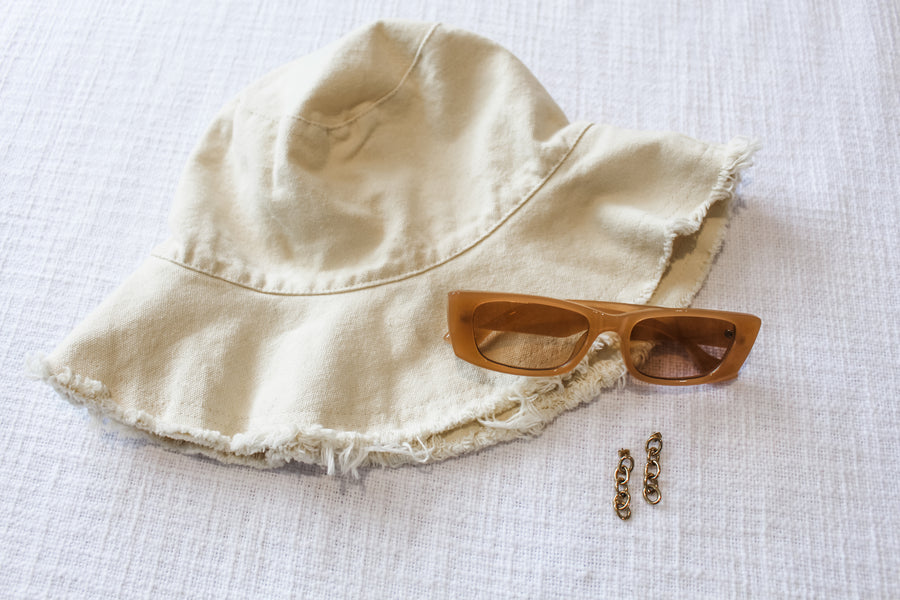 DREW BUCKET HAT - CREAM