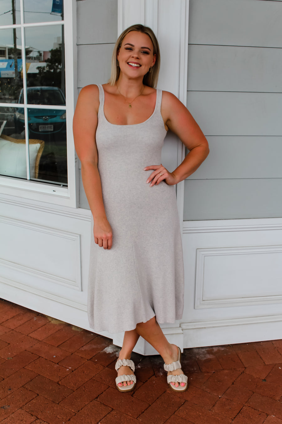 ZANTE DRESS - OATMEAL