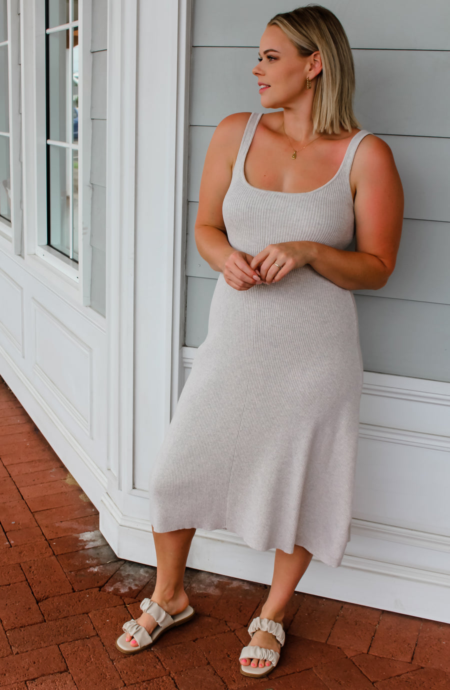 ZANTE DRESS - OATMEAL