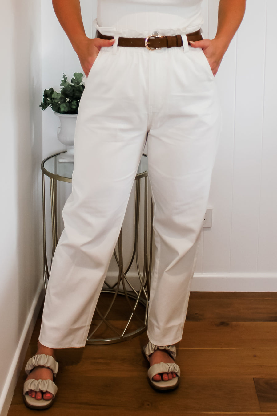 GIOVANNA PANT - WHITE