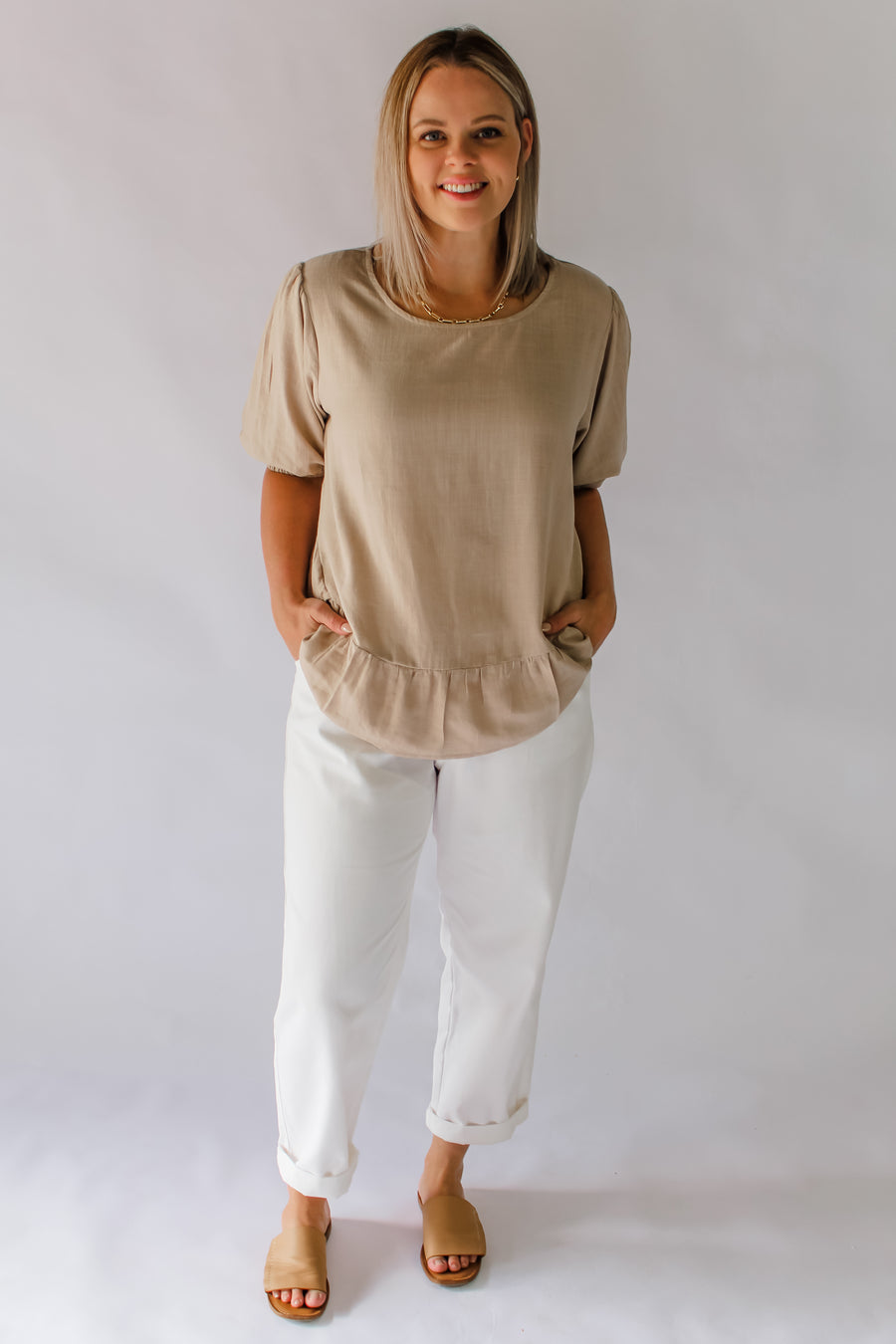 EDEN TOP - BEIGE