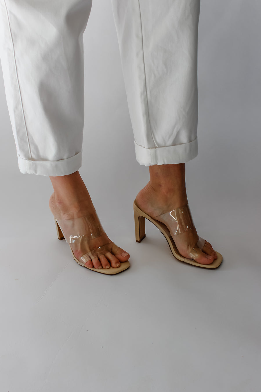 VERA HEELS - CLEAR NUDE