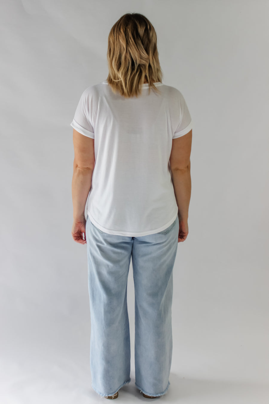 BASIC LOUNGEWEAR TEE - WHITE