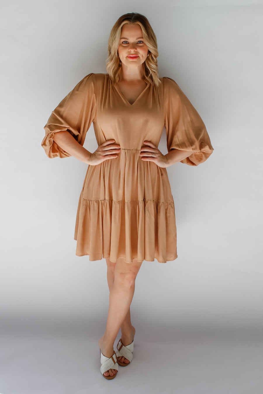 CAMILLA TUNIC DRESS - LATTE