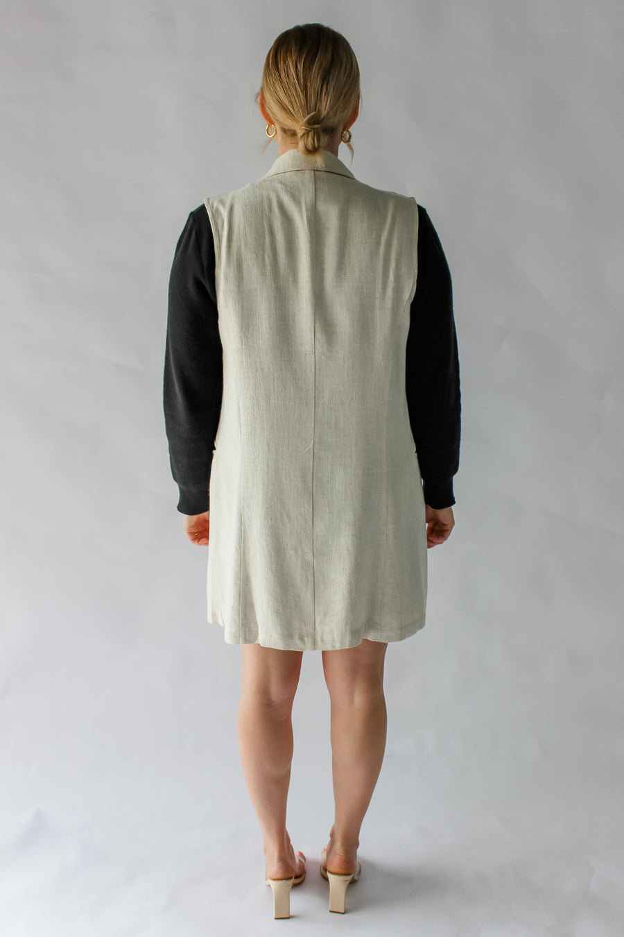 HENNING BLAZER VEST - BEIGE