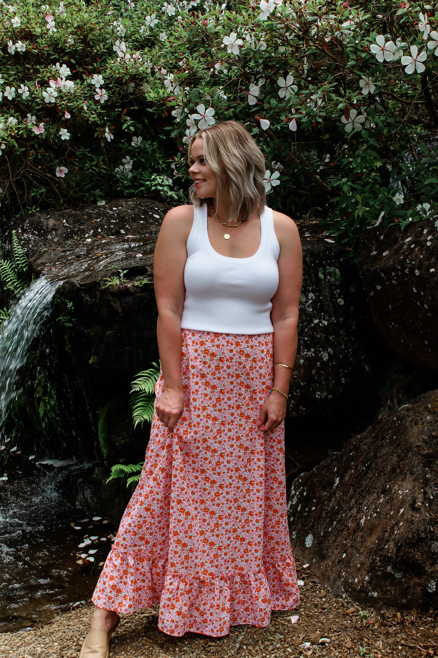 CAMELLIA SKIRT - FLORAL