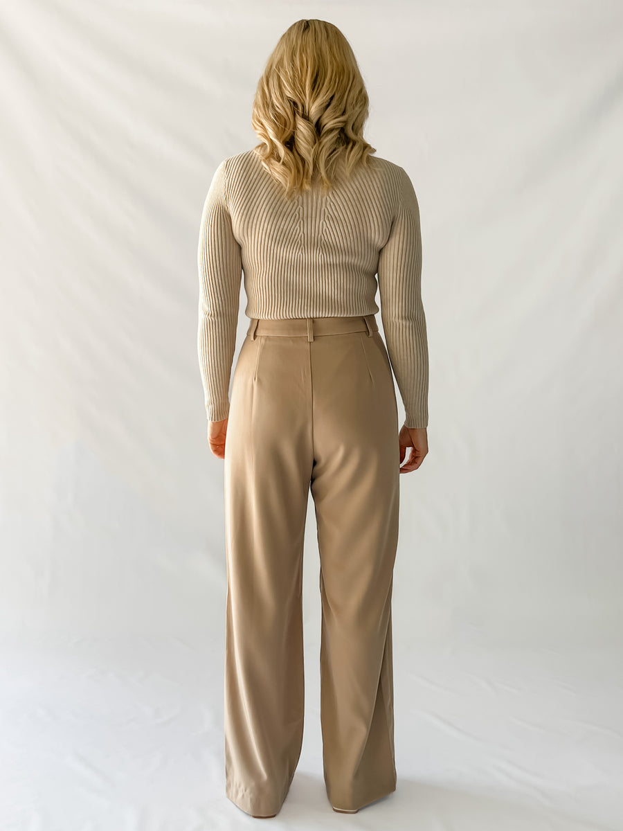 JAMIE KNIT TOP - OATMEAL