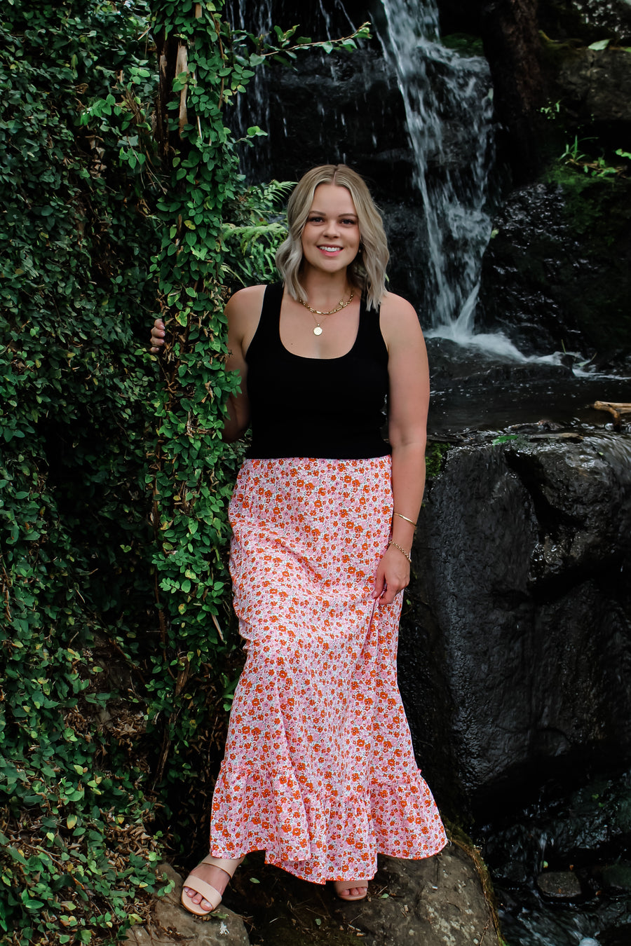 CAMELLIA SKIRT - FLORAL