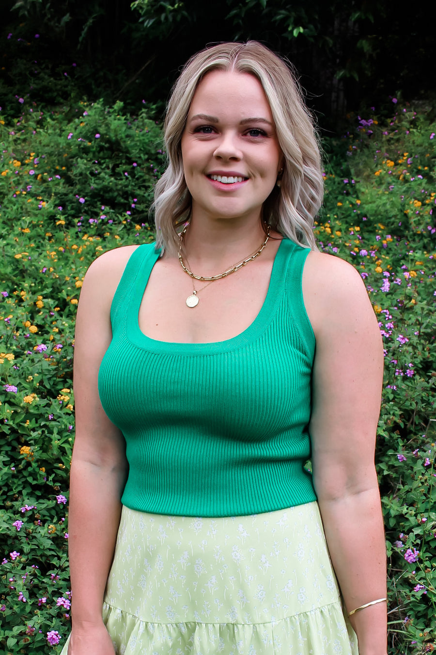 EVELYN TANK - EMERALD