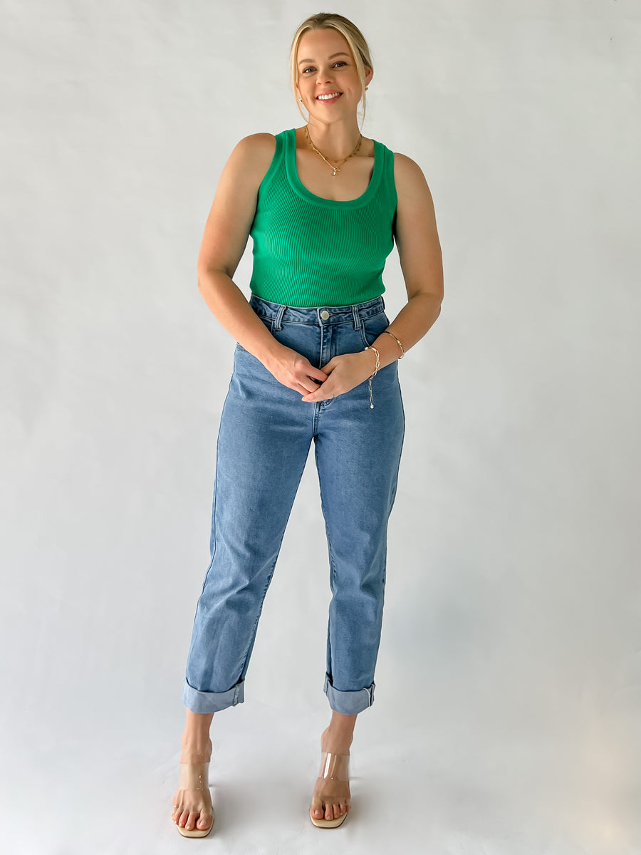 EVELYN TANK - EMERALD