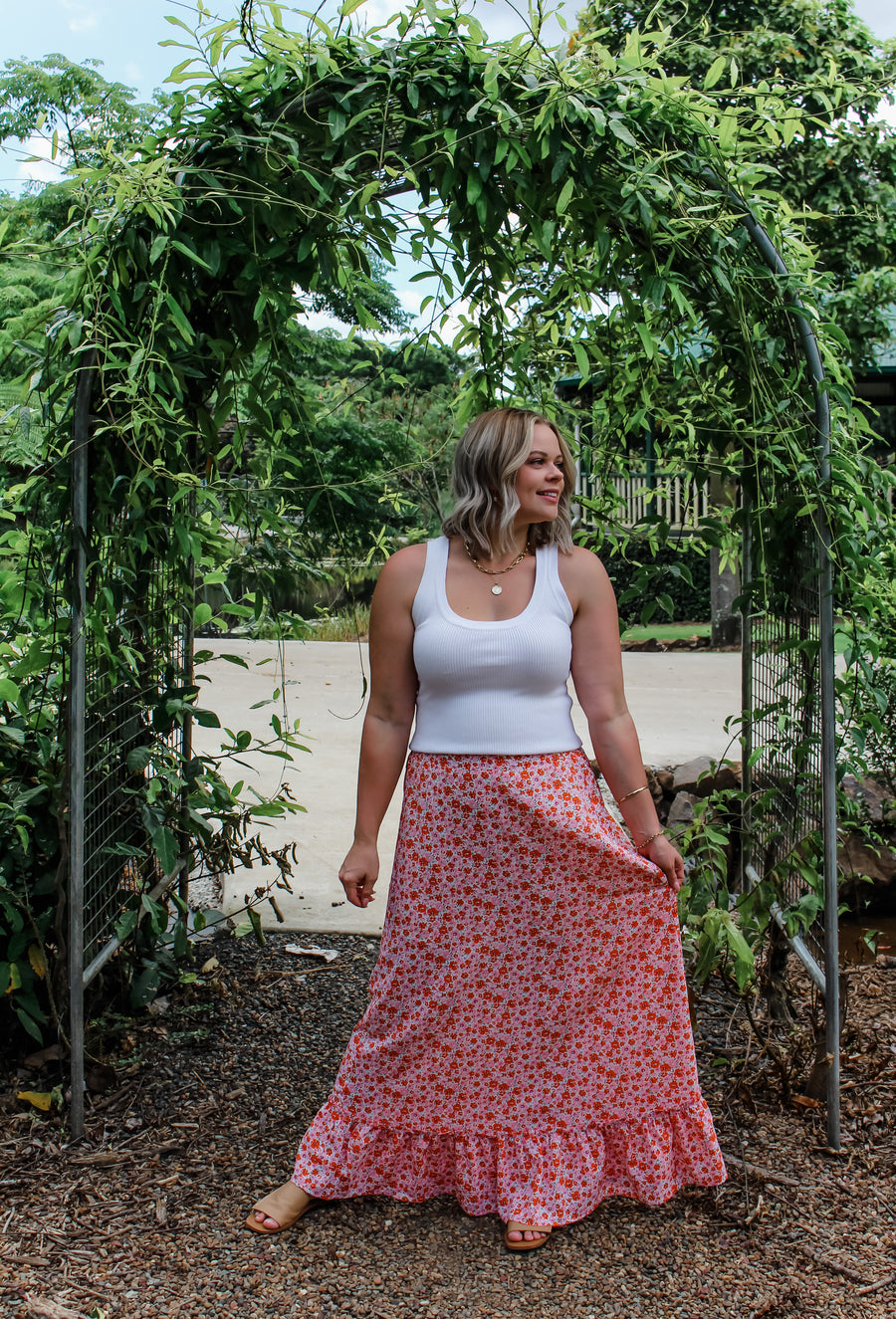 CAMELLIA SKIRT - FLORAL