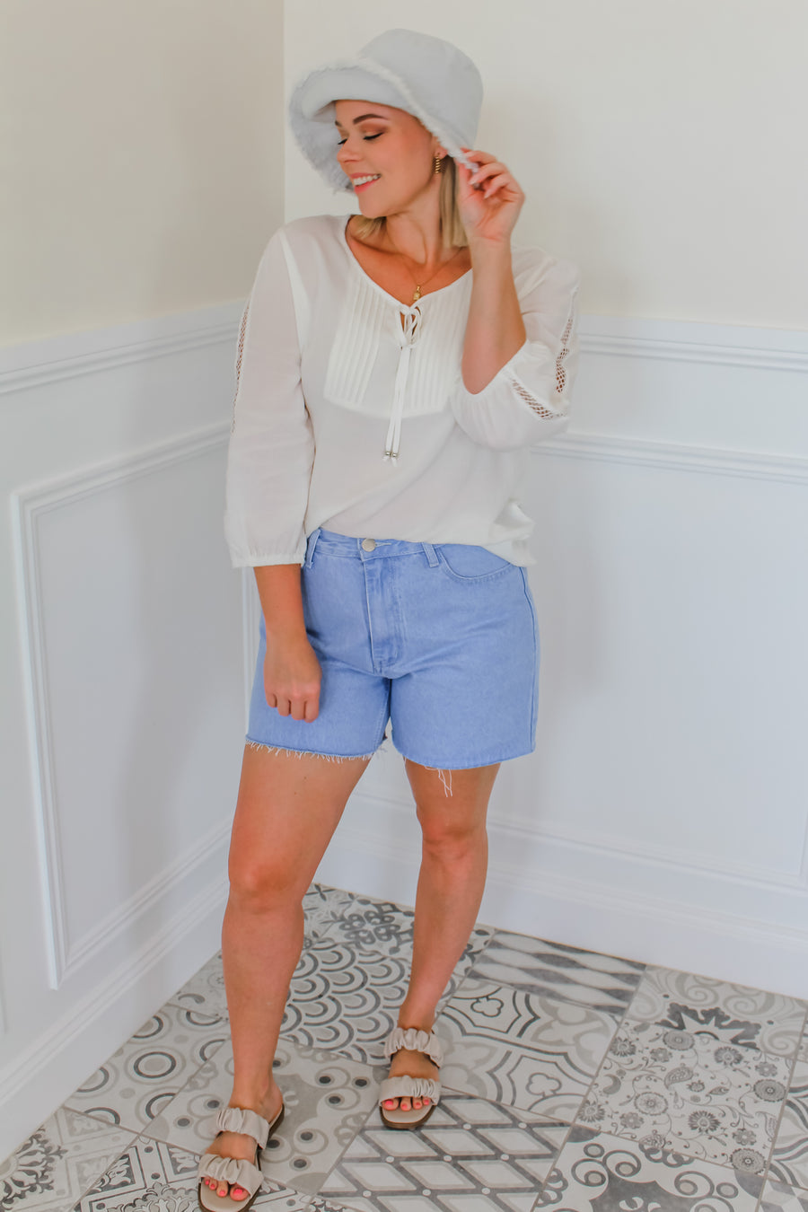 CHIARA BLOUSE - WHITE