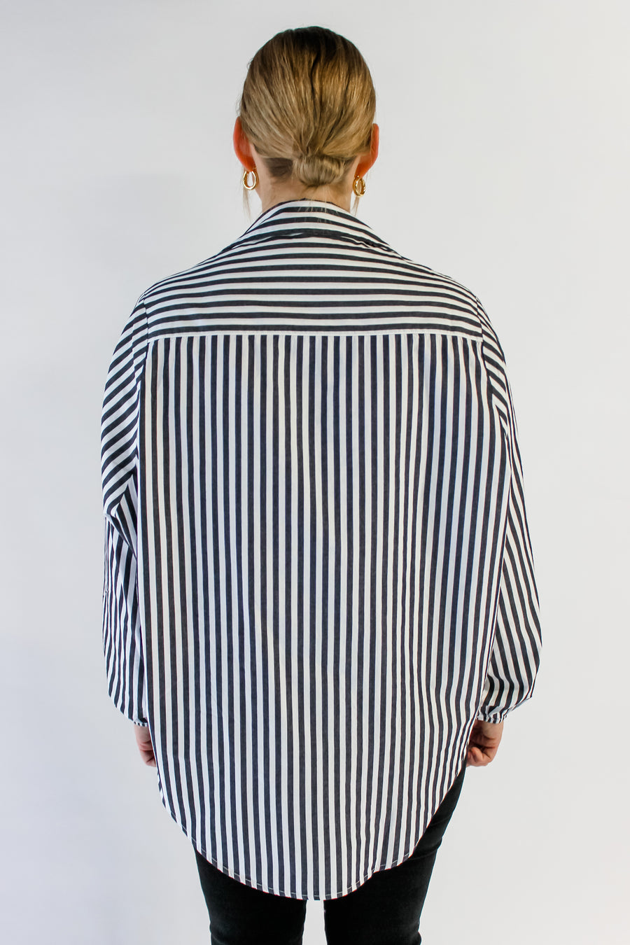 EMMELINE TOP - BLACK STRIPE