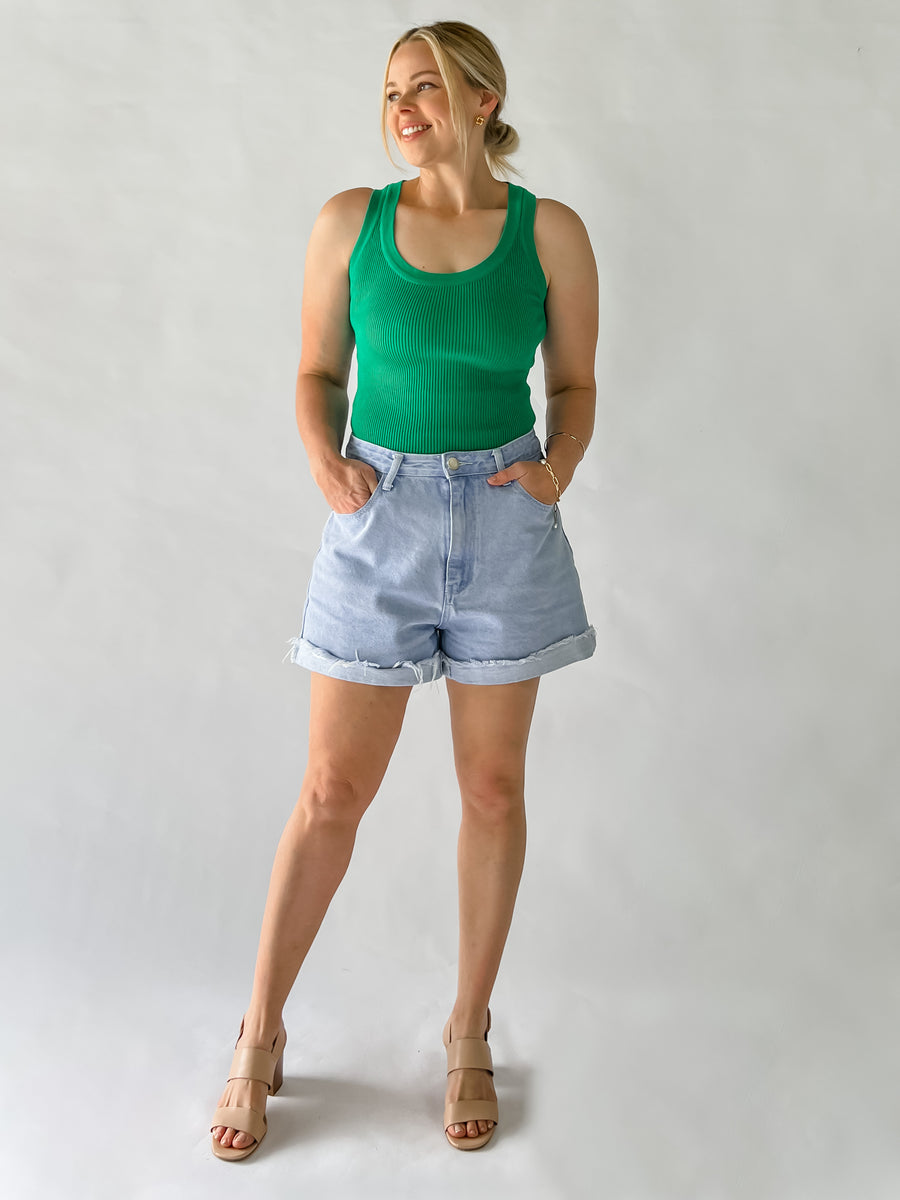 EVELYN TANK - EMERALD