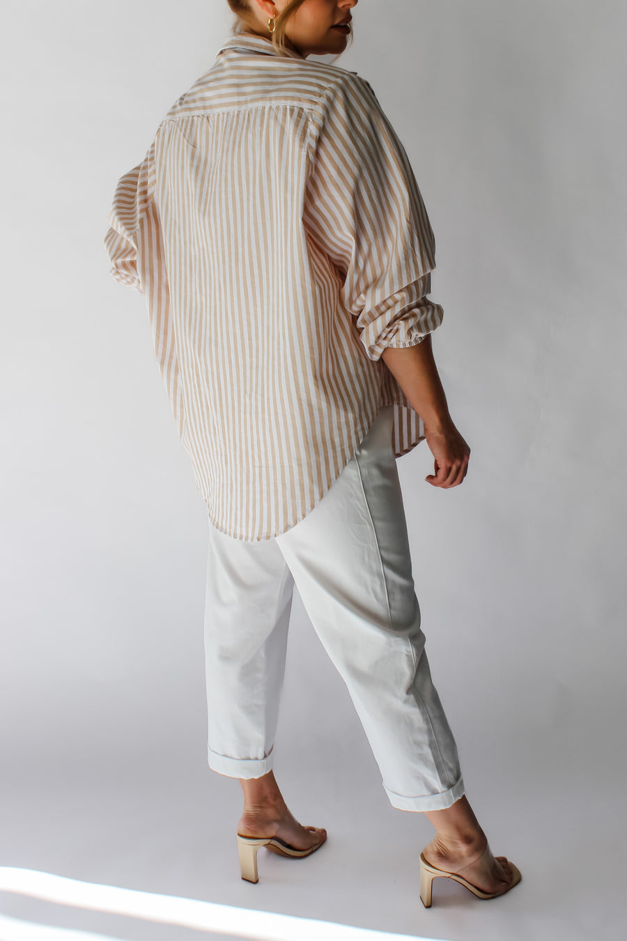 EMMELINE TOP - BEIGE STRIPE