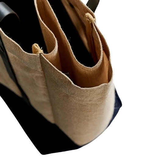 NAVY BLUE PICNIC TOTE