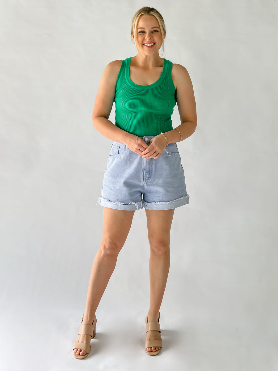EVELYN TANK - EMERALD