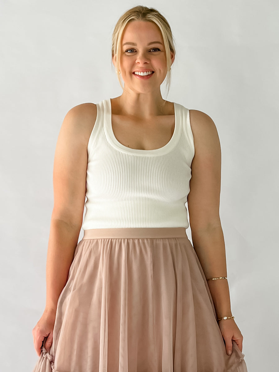 EVELYN TANK - WHITE