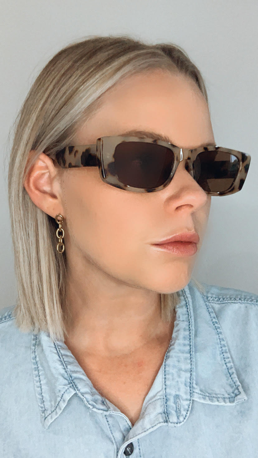 GRETA SUNGLASSES - LIGHT TORT